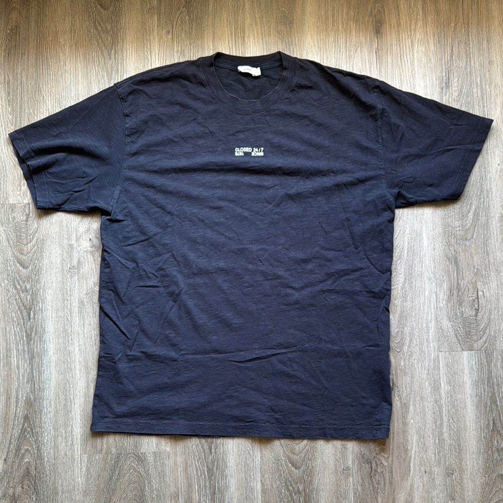 Closed Navy Short Sleeve Tee